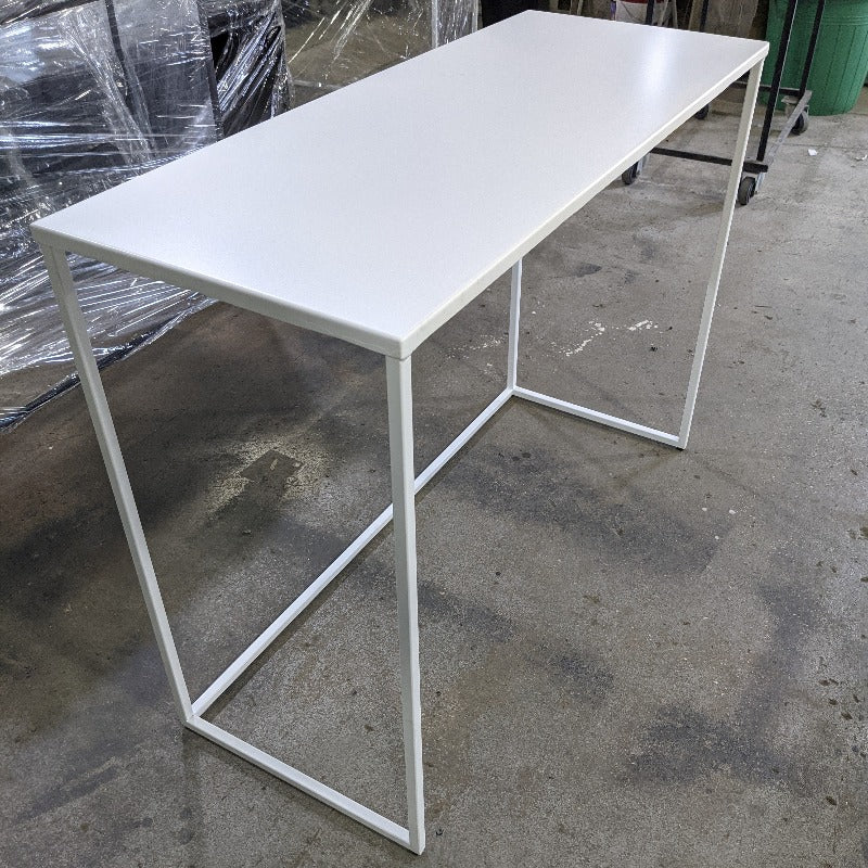 שולחן ברזל לבן לפי מידה
